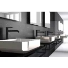 Modern ceramic counter top washbasin made in Italy, Zulimo Viadurini