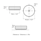 Countertop Sink in Porcelain Stoneware with Enamelled Edge - Vibration Viadurini