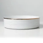 Countertop Sink in Porcelain Stoneware with Enamelled Edge - Vibration Viadurini