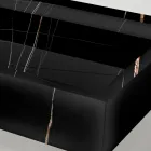 Countertop Sink in Marble-Effect Porcelain Stoneware Made in Italy - Cervia Viadurini