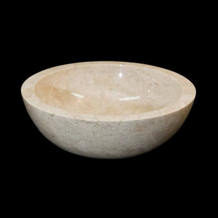 Washbasin in natural white stone Levi, one piece Viadurini