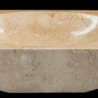 Washbasin in white Vox natural stone, one piece Viadurini