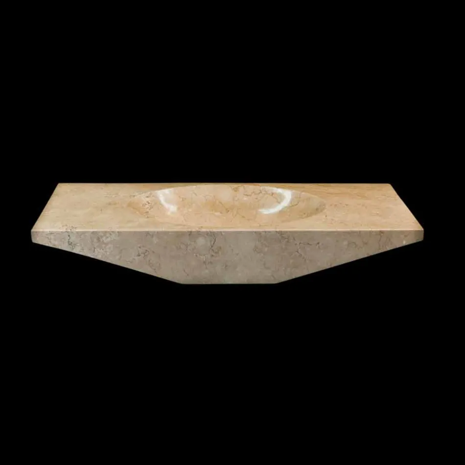 Washbasin in white Vox natural stone, one piece Viadurini
