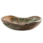 Countertop washbasin in Leila onyx stone, unique handmade piece Viadurini