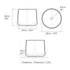 Hand-Turned Porcelain Countertop Washbasin - Nomad Viadurini