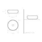 Countertop washbasin in Raku Clay Platinum Finish Made in Italy - Ribano Viadurini