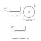 Balance Hand-Stripped Natural Red Earth Countertop Washbasin Viadurini