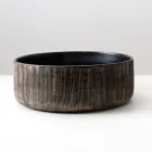 Balance Hand-Stripped Natural Red Earth Countertop Washbasin Viadurini