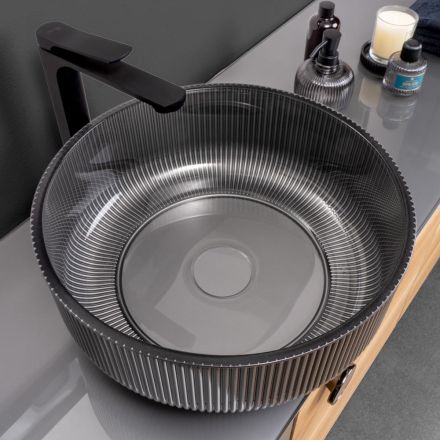 Countertop Sink in Resin-Coated and Painted Venetian Glass - Excelsior Viadurini