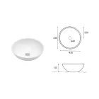 Oval Inclined Countertop Ceramic Washbasin with Modern Design - Papavero Viadurini