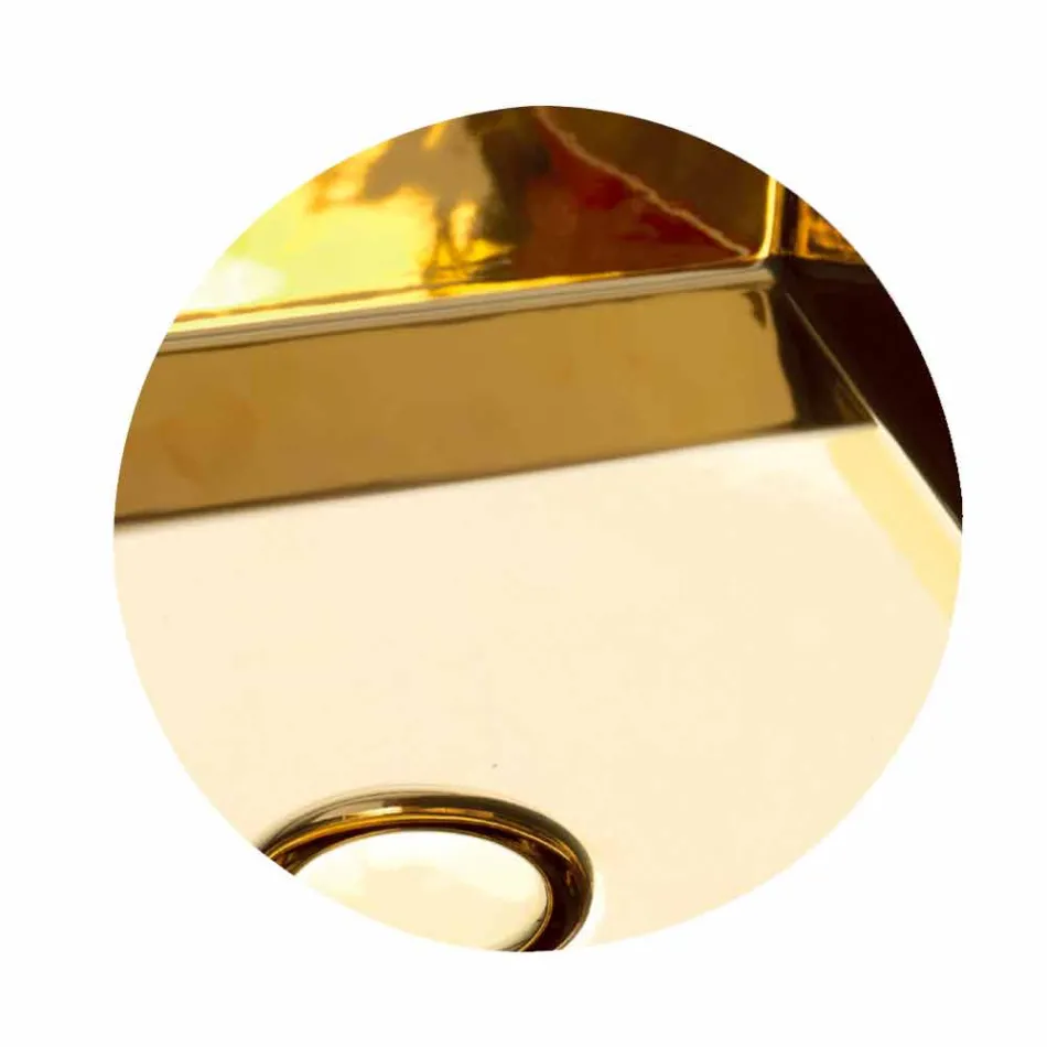 Modern ceramic countertop washbasin L 60cm made in Italy, Gaiola Viadurini