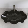 Modern Countertop Washbasin in Glossy Ceramic L 65 cm Made in Italy - Cube