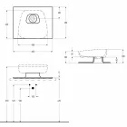 Modern ceramic countertop washbasin made in Italy, Reale Viadurini