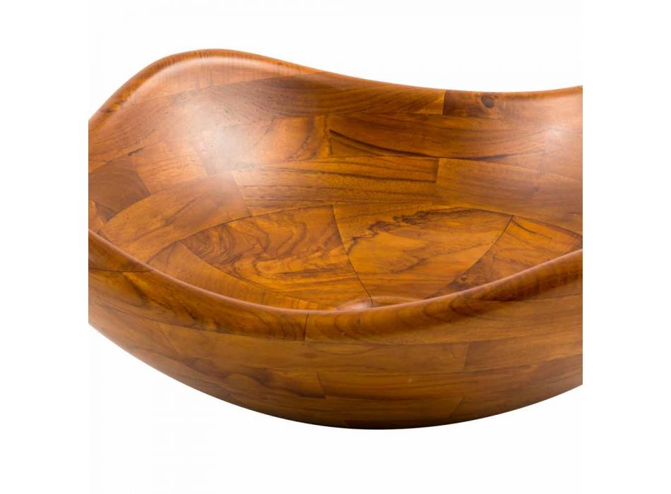 Modern countertop washbasin in teak wood Legnago Viadurini