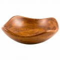 Modern countertop washbasin made of teak wood, Legnago, unique piece