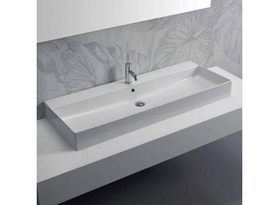 Design Countertop or Wall Wash Basin in Colored Ceramic Leivi Viadurini