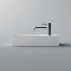 Rectangular Ceramic Counter Top Washbasin Made in Italy - Act Viadurini