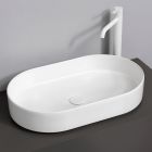 Modern Design Ceramic Oval Countertop Washbasin Made in Italy - Dable Viadurini