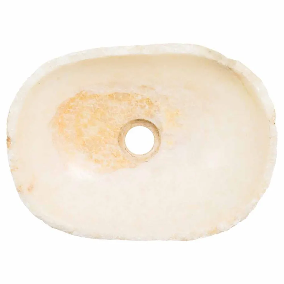 Handmade Onyx Stone Countertop Washbasin - Barolo Viadurini