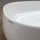 Rectangular Ceramic Countertop Washbasin Made in Italy - Zarro Viadurini