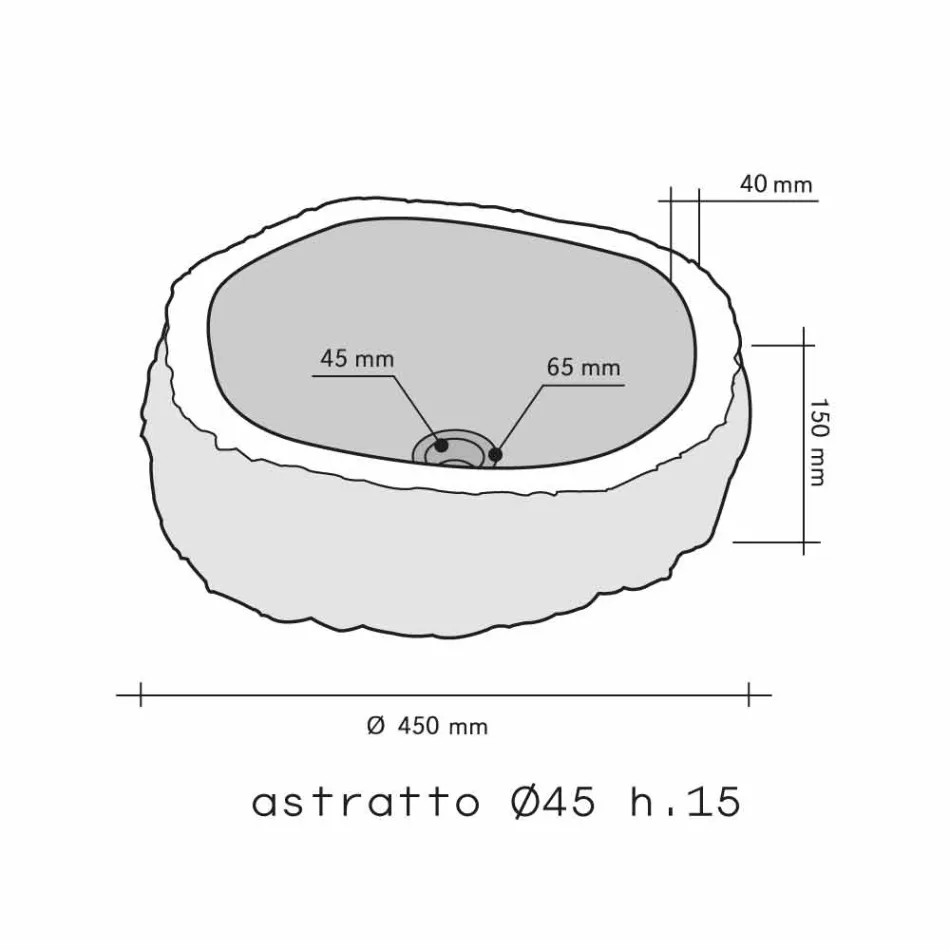 Countertop Support Piece Marble Smoke Mumbai Viadurini