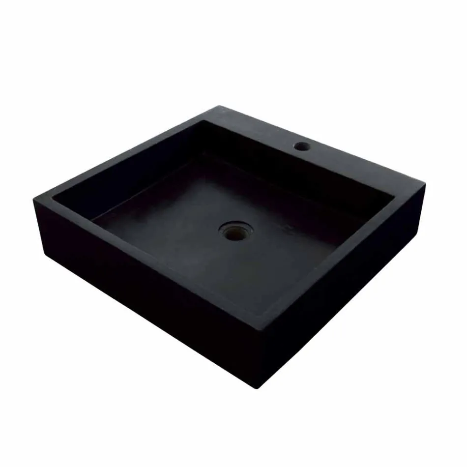 Countertop Support Square in Basalt Black Ban Viadurini