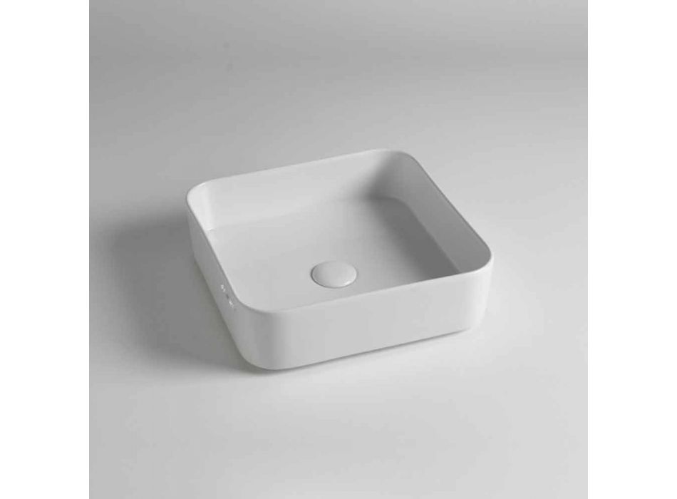 Modern Design Ceramic Countertop Washbasin Made in Italy - Dable Viadurini