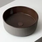 Countertop Washbasin Made of Natural Earth in Various Finishes - Balance Viadurini