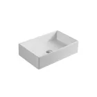 Rectangular Ceramic Countertop Washbasin with a Modern Design - Papavero Viadurini