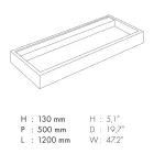 Rectangular Countertop Washbasin in Porcelain Stoneware Made in Italy - Cervia Viadurini