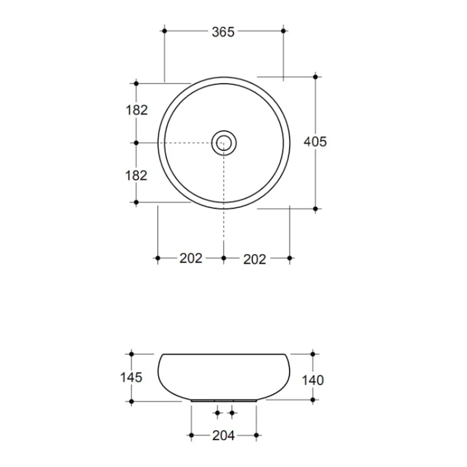 Round Countertop Washbasin in Colored Ceramic Made in Italy - Bowl Viadurini