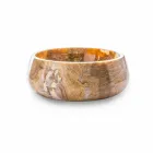 Round Countertop Washbasin in Pure Onyx Unique Design - Ramiro Viadurini