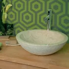 Countertop Support Round Stone Natural Beige Outside Raw Pai Viadurini