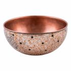 Round countertop washbasin in hand-made copper, Murello Viadurini