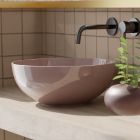 Round Countertop Washbasin in Polished Ceramic L 40 Made in Italy - Chicco Viadurini