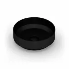 Round modern ceramic countertop washbasin made in Italy, Yoel Viadurini