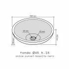 Giava onyx round countertop washbasin Viadurini