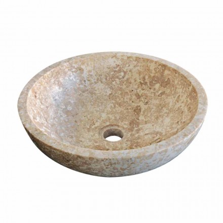 Countertop Support Round Stone Natural Kari Viadurini