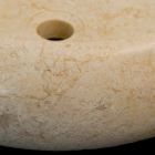 from round washbasin in natural stone Layla White Viadurini
