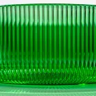 Round Countertop Washbasin in Plissè Venetian Glass Made in Italy - Zircon Viadurini