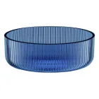 Round Countertop Washbasin in Plissè Venetian Glass Made in Italy - Zircon Viadurini
