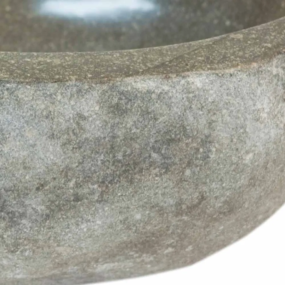 Washbasin appogio natural stone Kai Small, single piece Viadurini