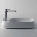 Bathroom countertop washbasin in ceramic L 80cm made in Italy, Gaiola