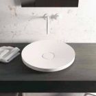 Freestanding round design washbasin made in Italy Crema Viadurini