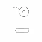 Modern design round washbasin freestanding made Italy Dalmine Viadurini