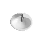Modern Design White Ceramic Countertop Sink - Papavero Viadurini
