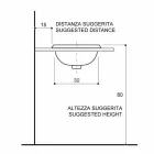 Round built-in sink in fire clay and gold made in Italy, Otis Viadurini