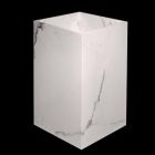 Geometric Design Floor Washbasin in Porcelain Stoneware 4 Finishes - Calogero Viadurini