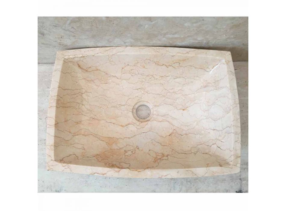 Ala design washbasin, white single piece Viadurini