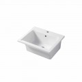 Modern design sink countertop and  wall insert in ceramic Satri